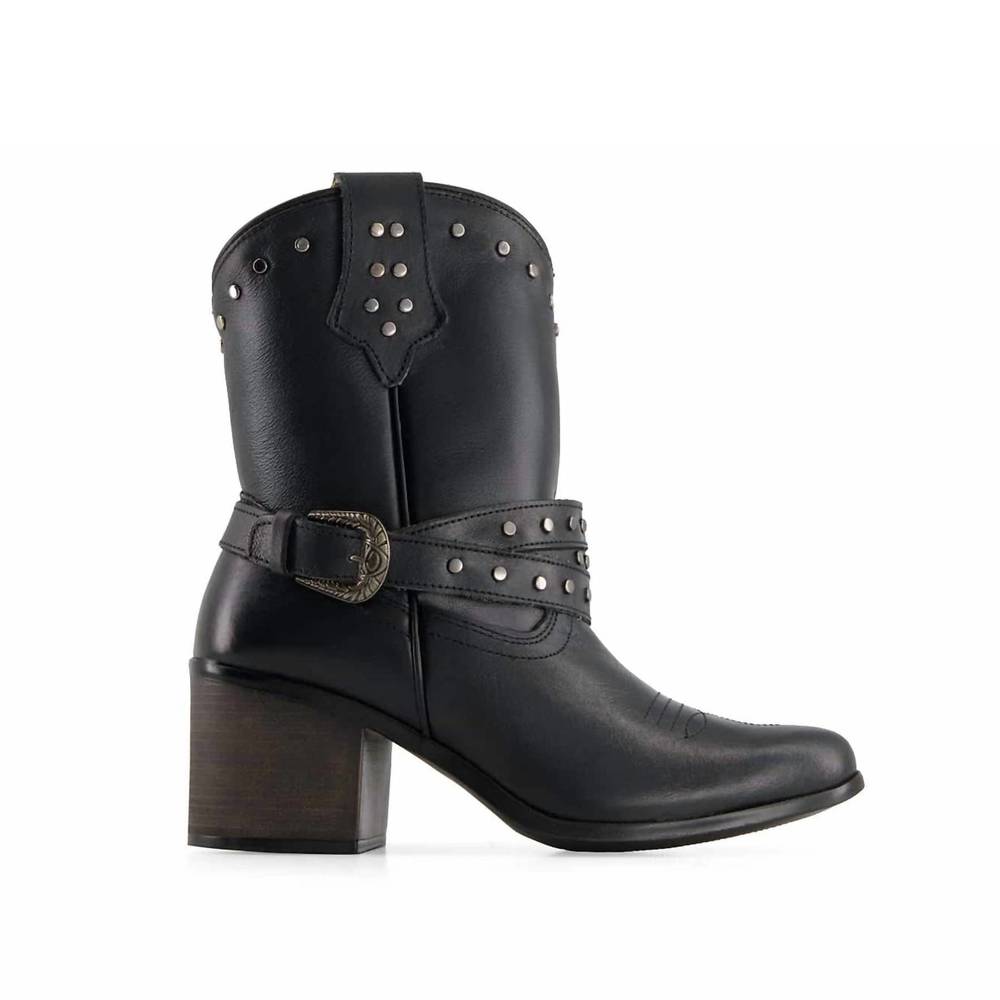 NEW FORASTERO women's leather boots western in black